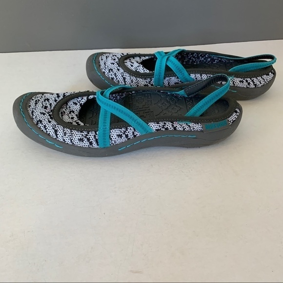 Mukluks Turquoise Water Type Shoes With Elastic Strap Size 7 - Picture 3 of 8